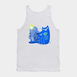 A cat in the city Tank Top